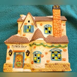 Vintage  Holiday florist shop flowers house Christmas villa…